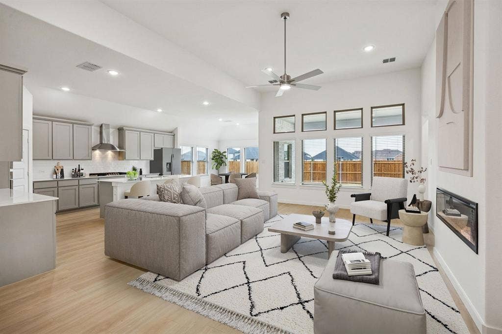 461 Hocking Hills Drive, Waxahachie, TX 75165 Open Floor Plan in the Gilmour II home plan by Trophy Signature Homes – REPRESENTATIVE PHOTO