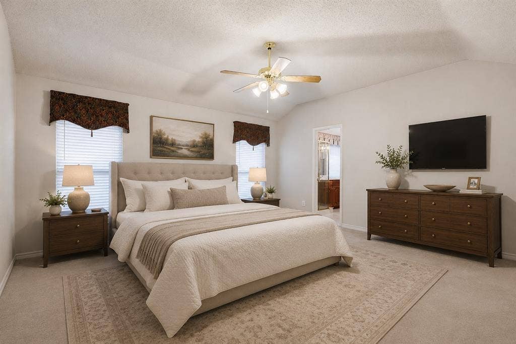 3611 Cedar Creek Lane, Sachse, TX 75048 VIRTUALLY STAGED PRIMARY BEDROOM