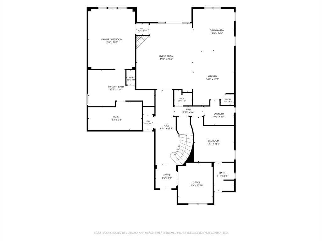 Downstairs floorplan.