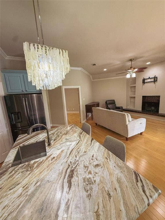 5 Woodlawn Way, Star Harbor, TX 75148 Kitchen island with a large under-mount sink and pull-down faucet