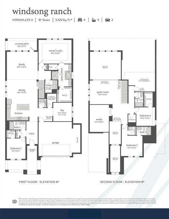 1290 Chickadee Street, Prosper, TX 75078 Dreaming of the ideal family home? Come see our Versailles II floor plan and fall in love!