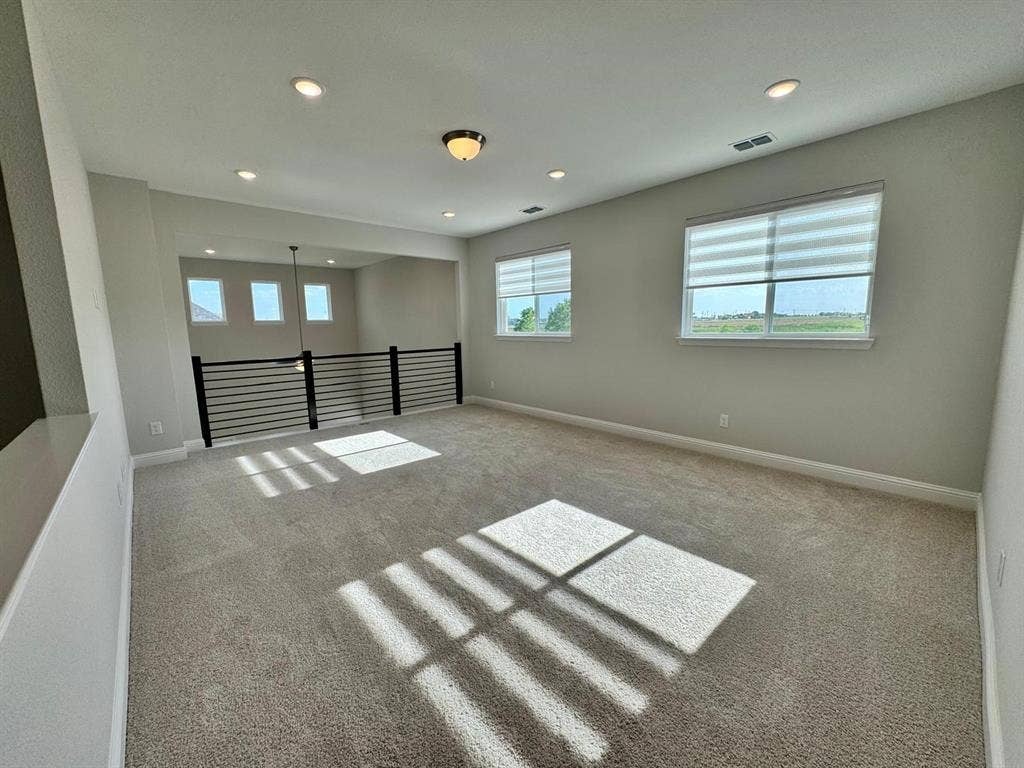 2930 Eleanor Drive, Prosper, TX 75078 Carpeted spare room with baseboards and recessed lighting