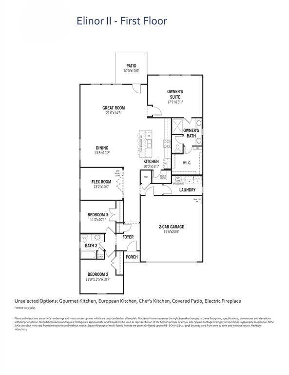 513 Marcus Lane, Crowley, TX 76036 Elinor II Floor Plan