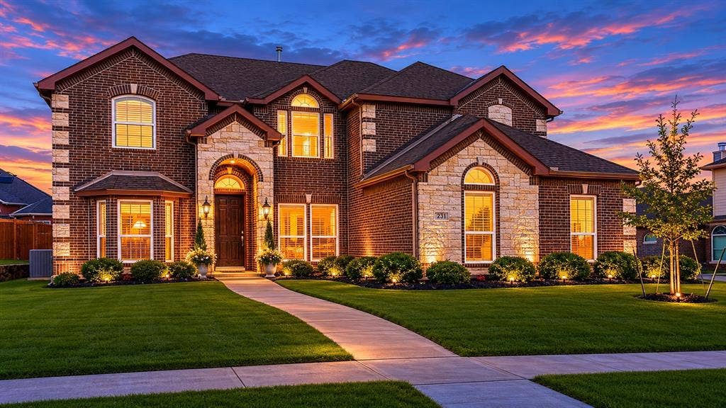 233 Chappellet Street, Kennedale, TX 76060 digitally enhanced twilight photos