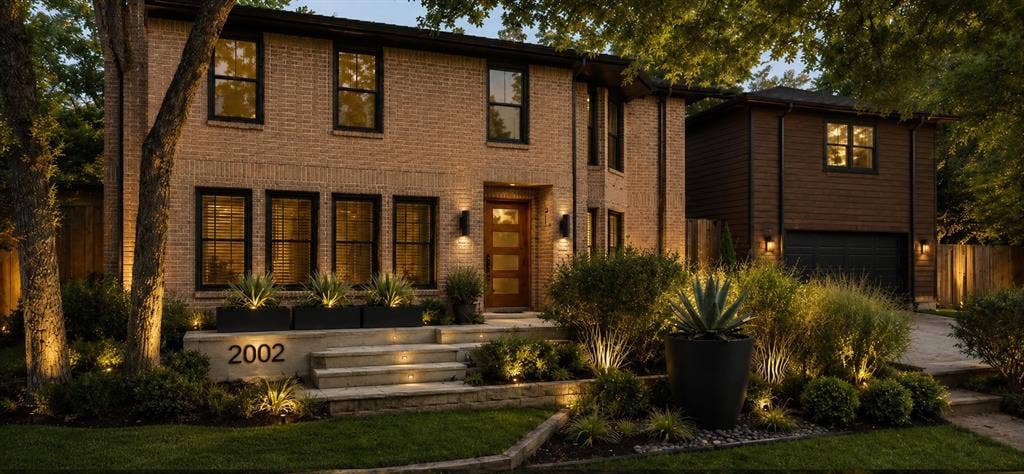 Virtually landscaped and enhanced to show options