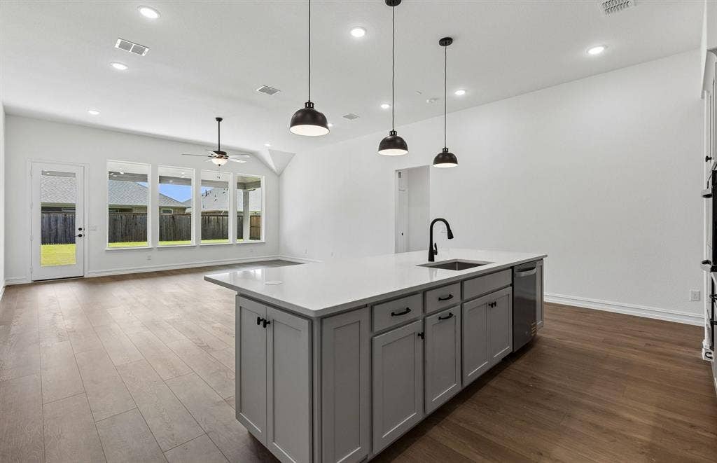 509 Apricot Court, Forney, TX 75126 Kitchen with pendent lighting