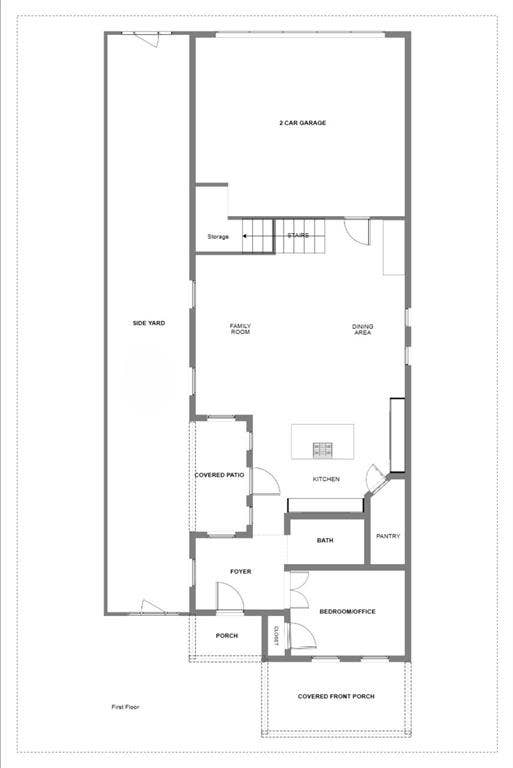 7405 Collin Mckinney Parkway, McKinney, TX 75070 First floor. Guest bedroom/office down