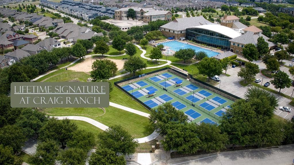 7405 Collin Mckinney Parkway, McKinney, TX 75070 Lifetime Signature Gym. Heated pool, Pickle Ball Courts, Daycare. 1 min walk from the house!