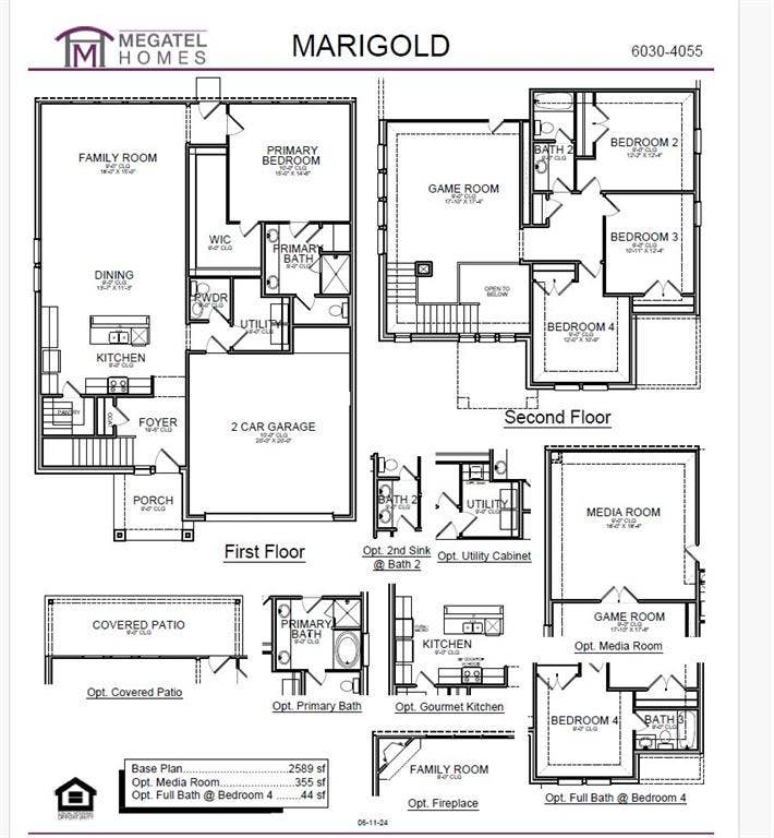 3708 Jan Camille Court, Celina, TX 75009 Floor plan