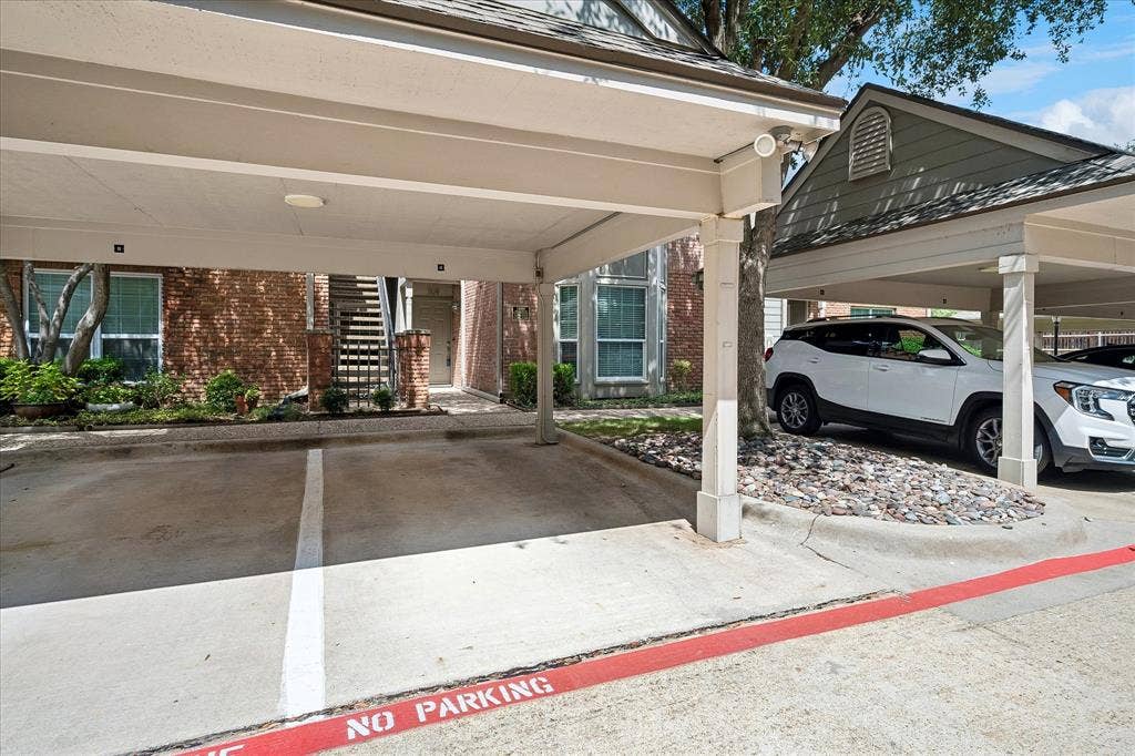 12680 Hillcrest Road, #1109, Dallas, TX 75230 Parking for the unit is immediately out the front door.