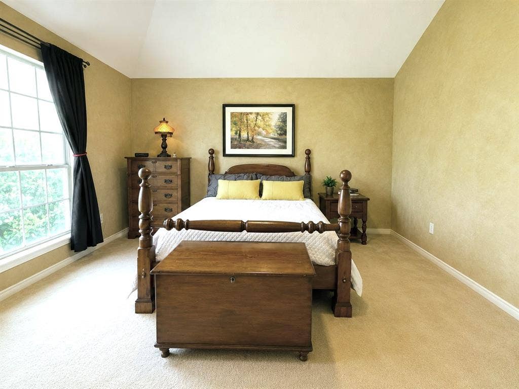 1221 Big Bend Drive, McKinney, TX 75069 L through the four bedrooms are located upstairs, including the primary which features an oversize walk-in closet in the bath plus double vanities, a water closet, and a new toilet!