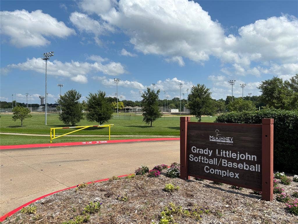 1221 Big Bend Drive, McKinney, TX 75069 Park & baseball complex across the street from the hospital