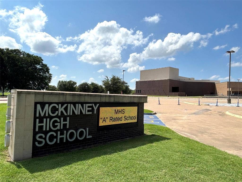 1221 Big Bend Drive, McKinney, TX 75069 McKinney H.S. is walking distance - approx. 1/2 mile.