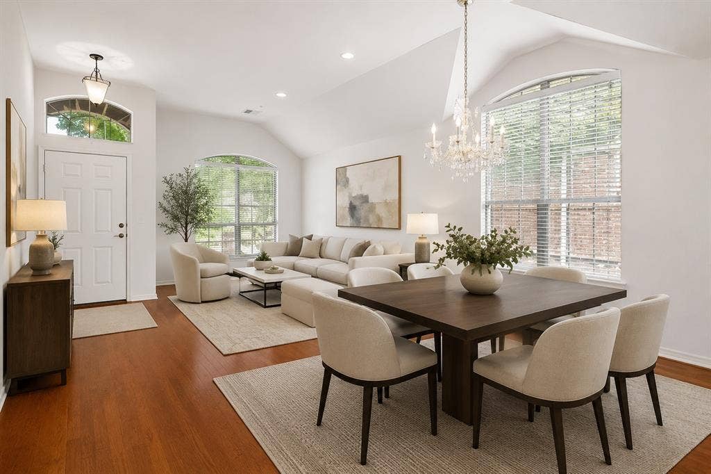 4601 Palm Valley Drive, Plano, TX 75024 Virtually staged to show what can be done with these spacious formal areas
