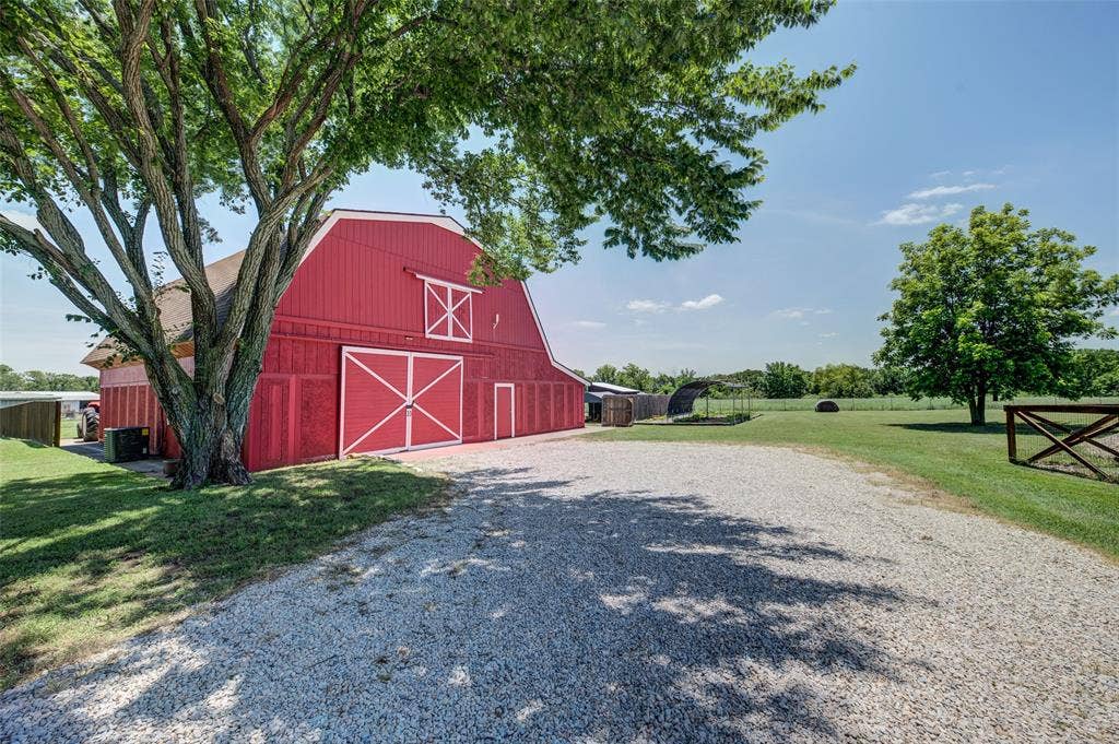 245 Fm 407 W, Argyle, TX 76226 View of barn with driveway