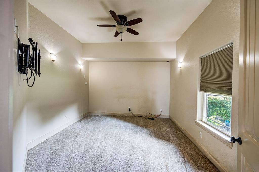 245 Fm 407 W, Argyle, TX 76226 Unfurnished room featuring new carpet and a ceiling fan
