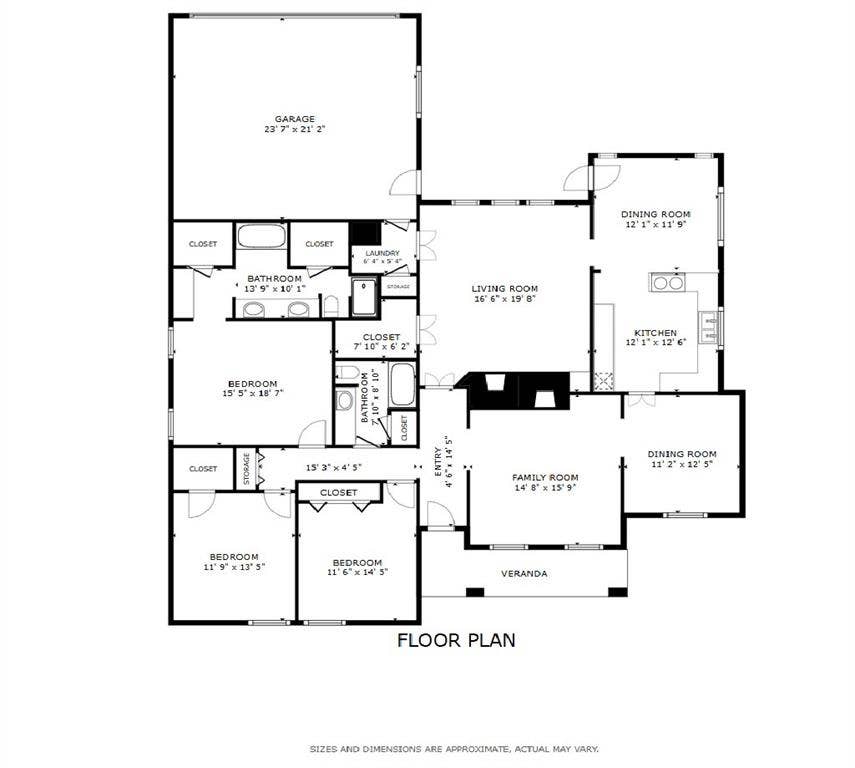 915 Grinnell Drive, Richardson, TX 75081 915 Grinnel Dr. - Floor Plan