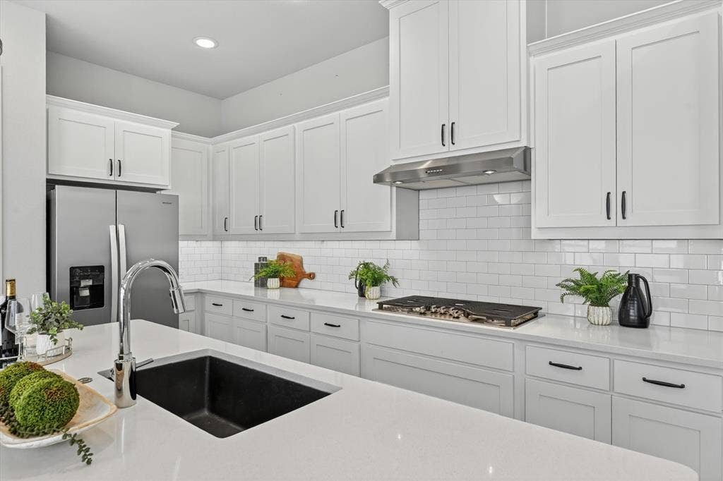 1341 Roundup Way, Argyle, TX 76226 Kitchen Includes Whirlpool Fridge