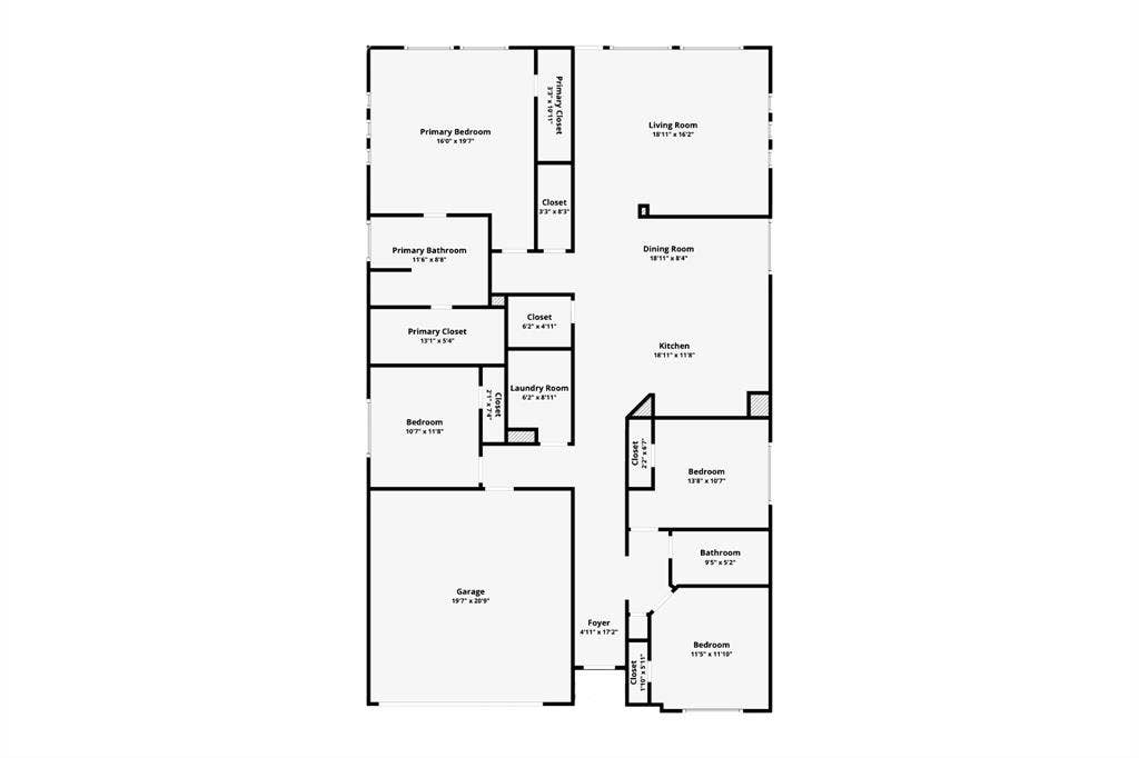 698 Langdon Street, Lavon, TX 75166 Floor plan