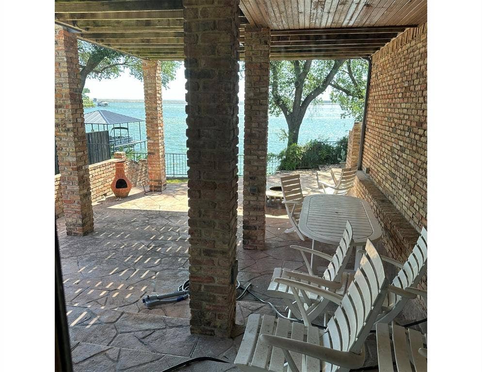 Lower Patio with Lakeview