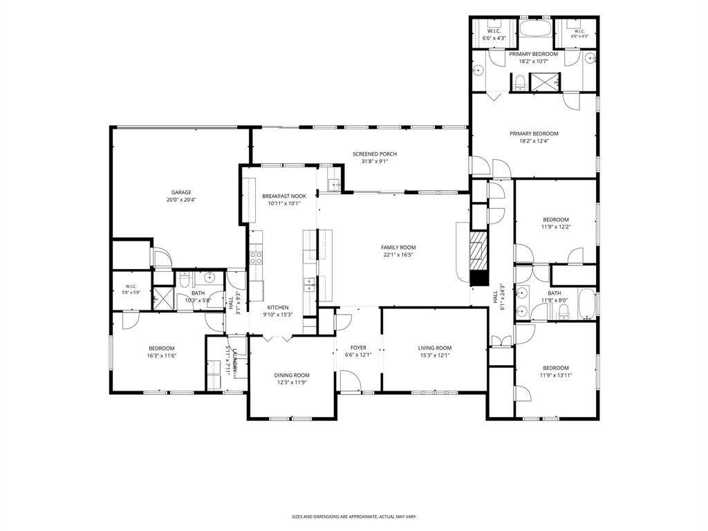 2125 Woodbrook Street, Denton, TX 76205 Floor plan