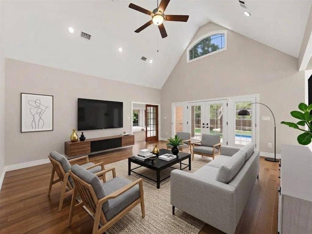 7811 Angelina Drive, Athens, TX 75752 Main living-Digitally staged