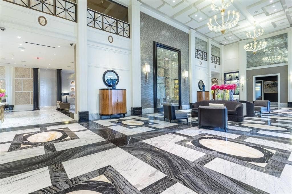 2300 WOLF Street, #5D, Dallas, TX 75201 Remodeled two-story Lobby looking toward three Conference Rooms.