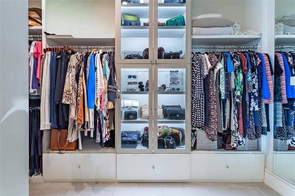 2300 WOLF Street, #5D, Dallas, TX 75201 Chanel-inspired closet.