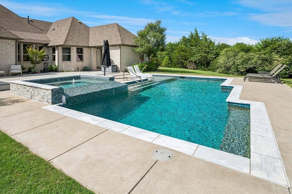 1620 Cattle Drive, Prosper, TX 75078 Waterfall edge from Spa