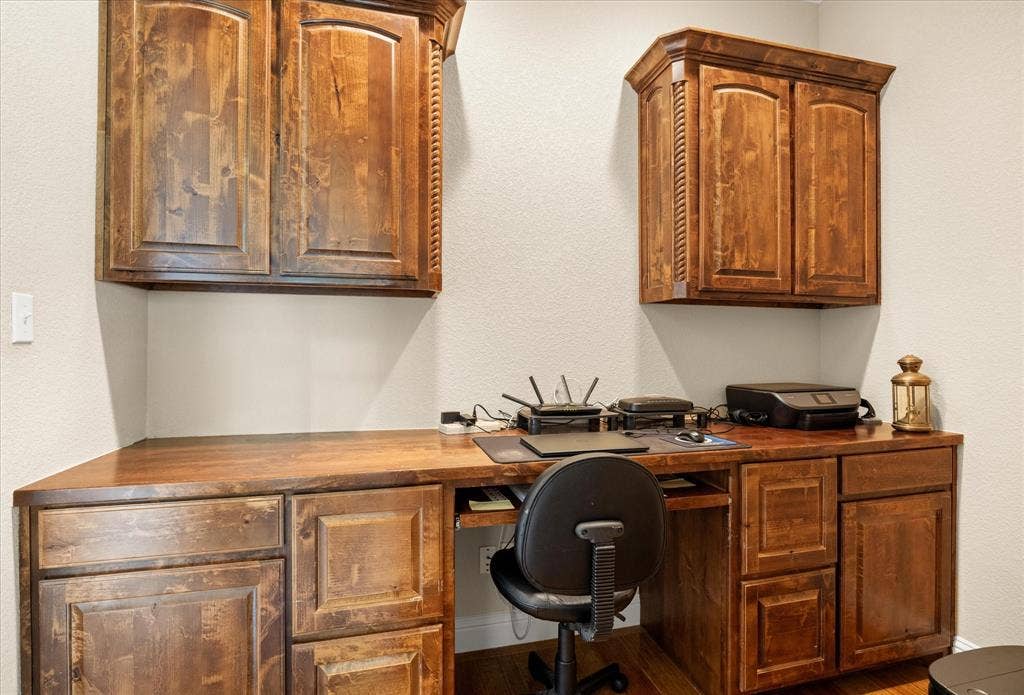 104 Rattling Antler Court, Azle, TX 76020 Built in office, secluded off of the living areas.