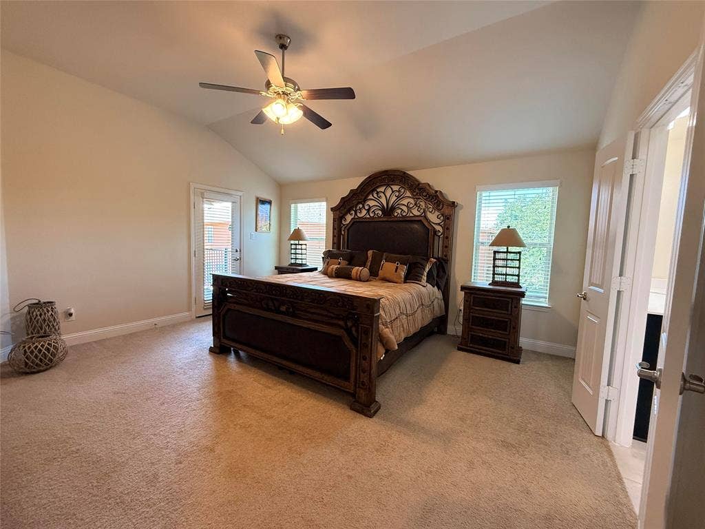 7310 Venice Drive, #4, Grand Prairie, TX 75054 Primary Bedroom leads to private patio