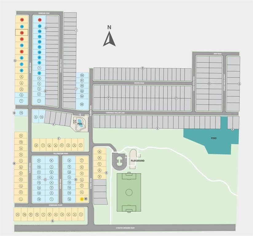2641 Glacier Road, Anna, TX 75409 Parks at Foster Crossing Sitemap