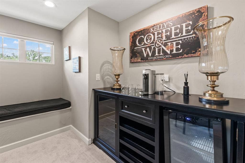 229 N Beverly Drive, Malakoff, TX 75148 Bar with built in beverage fridges