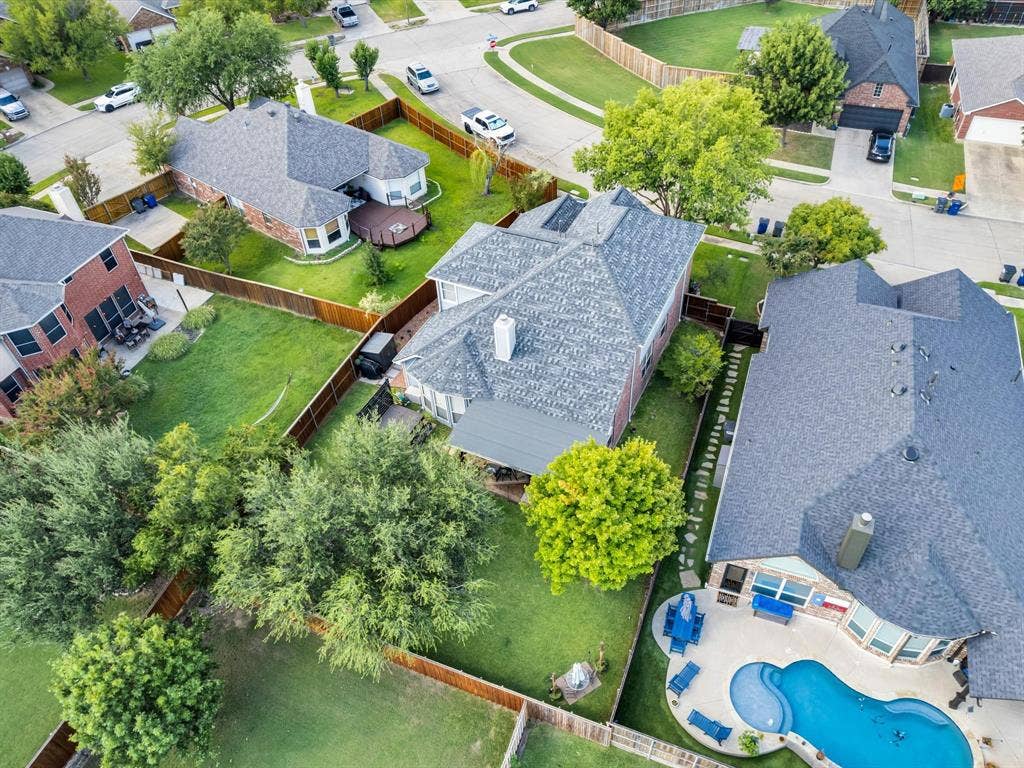6004 Crestmill Lane, Sachse, TX 75048 Residential property featuring a shingle roof and brick exterior
