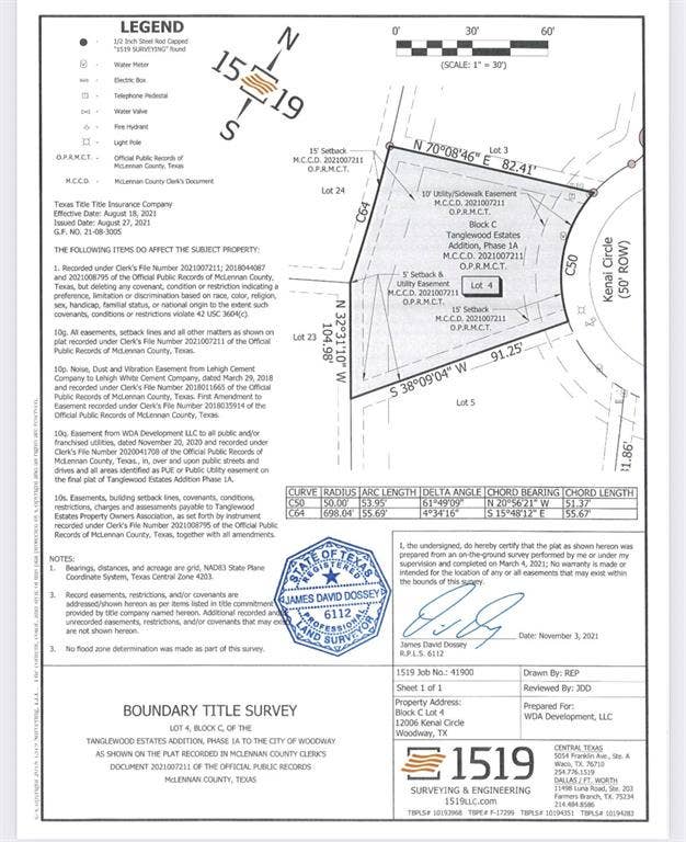 Property photo for 12006 Kenai Circle, Woodway, TX