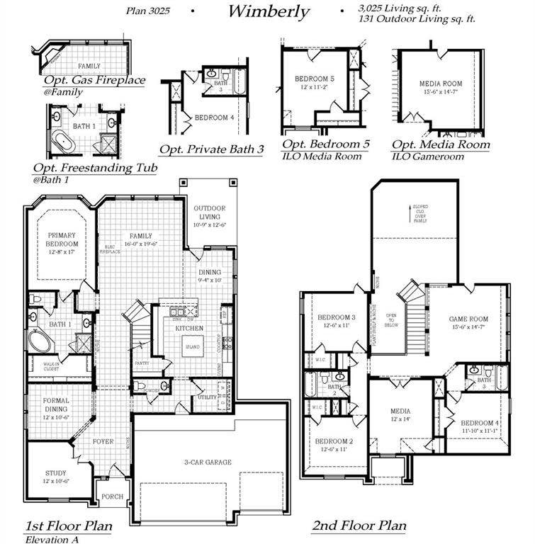 4336 Biddle Street, Midlothian, TX 76065 Wimberly Floorplan