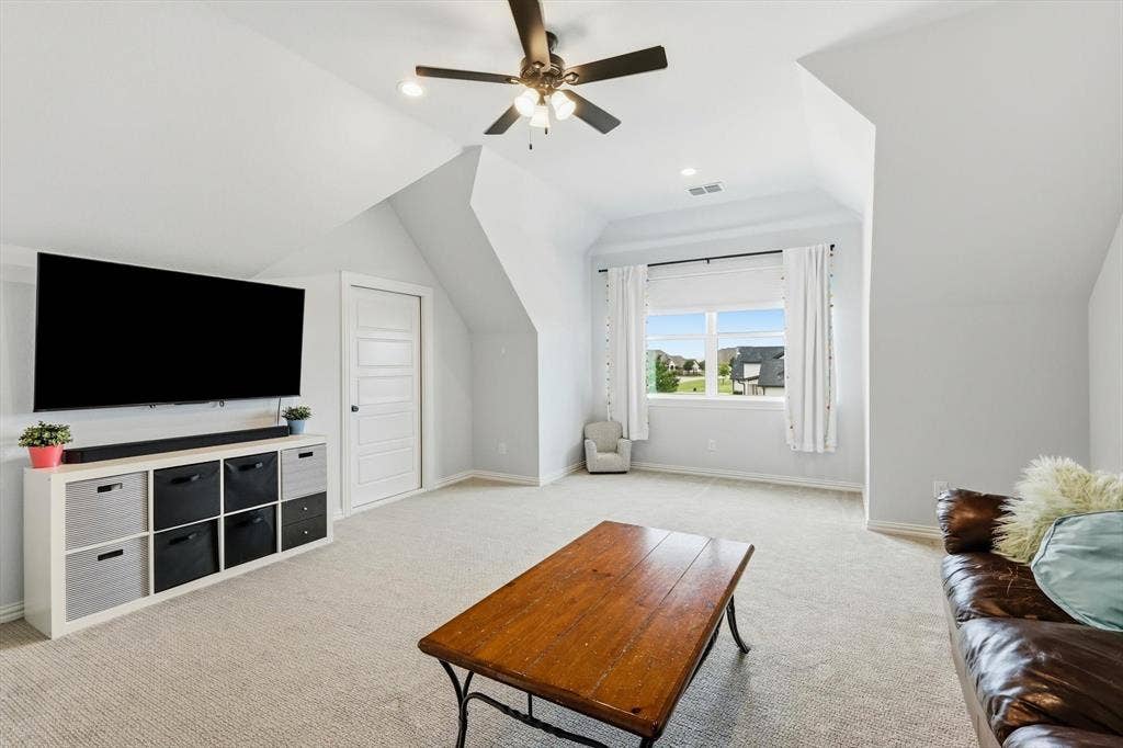 Upstairs game room
