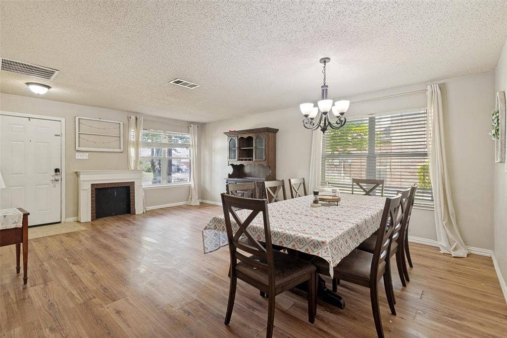 605 Rock Brook Drive, Forney, TX 75126 Open concept living and dining area