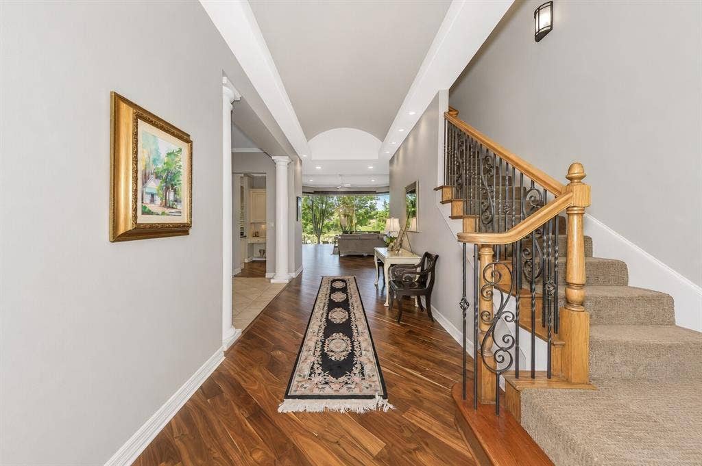 5974 River Bend Drive, Benbrook, TX 76132 Acadia wood, durable and beautiful throughout down stairs