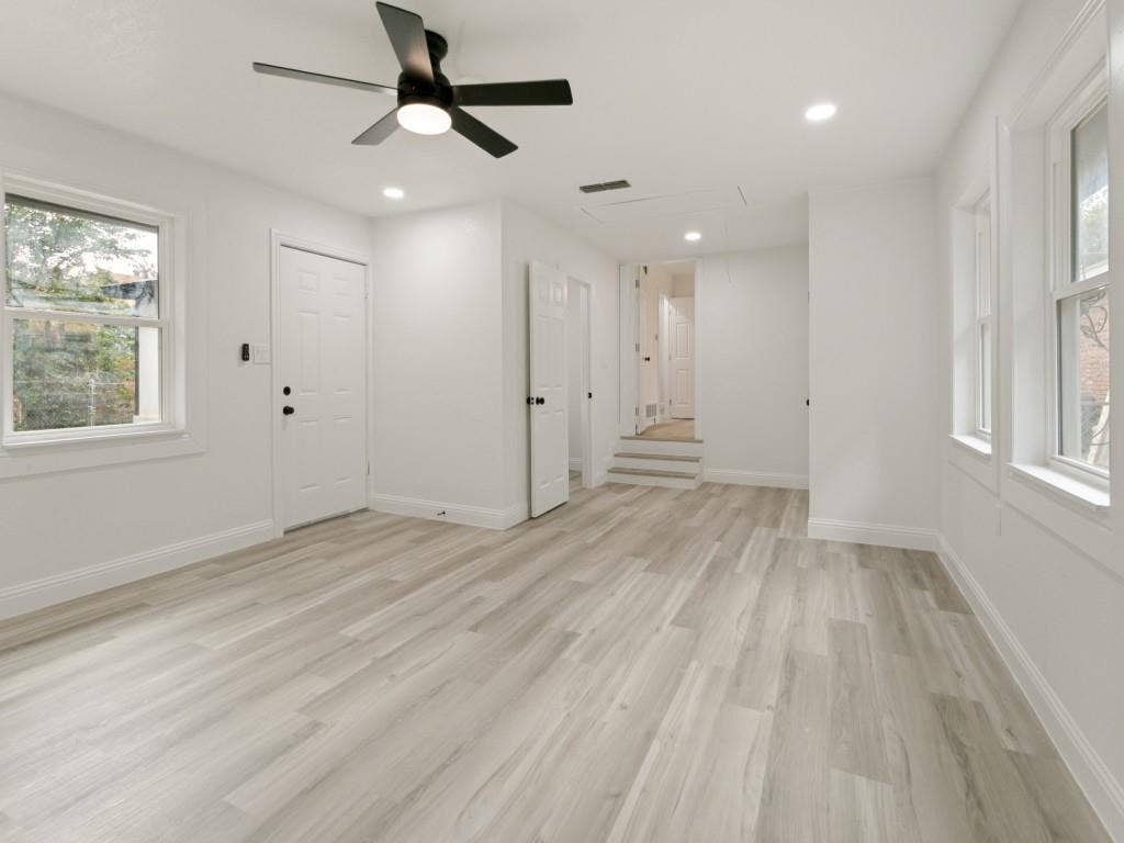 429 Harmon Road, Hurst, TX 76053 Primary bedroom suite - has door that shuts it off from other rooms if desired! Private access door to patio, back yard, private bathroom-shower