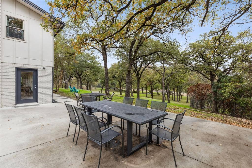 7342 Briar Road, Azle, TX 76020 BBQ side yard patio overview of the gardens