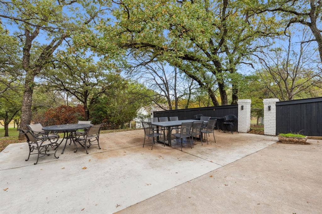 7342 Briar Road, Azle, TX 76020 BBQ side yard patio next to tier garden