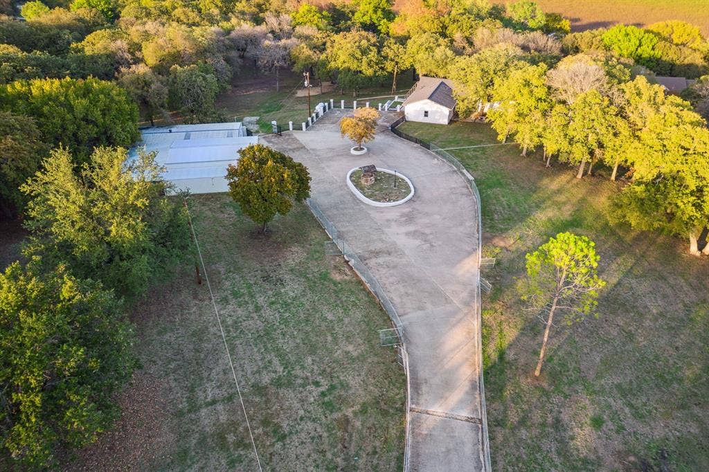 7342 Briar Road, Azle, TX 76020 Aerial view of the front pastures