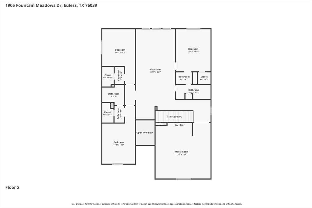 1905 Fountain Meadows Drive, Euless, TX 76039 Upstairs