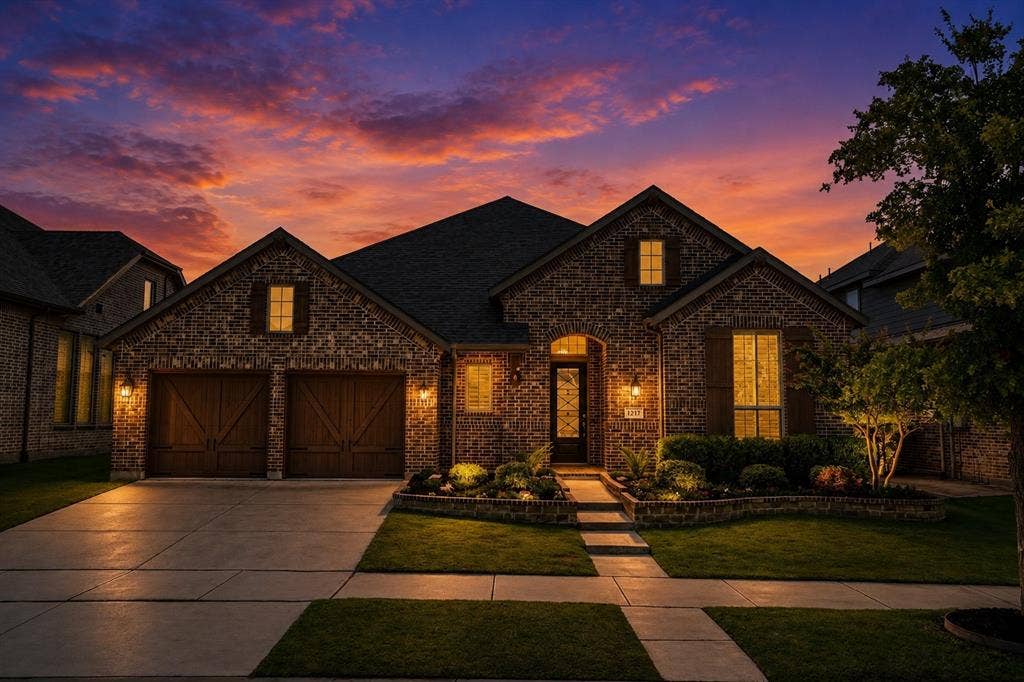 1217 7th Street, Argyle, TX 76226 virtual twilight