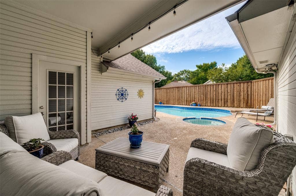 4420 Barwyn Lane, Plano, TX 75093 Covered patio perfect for Texas summers!