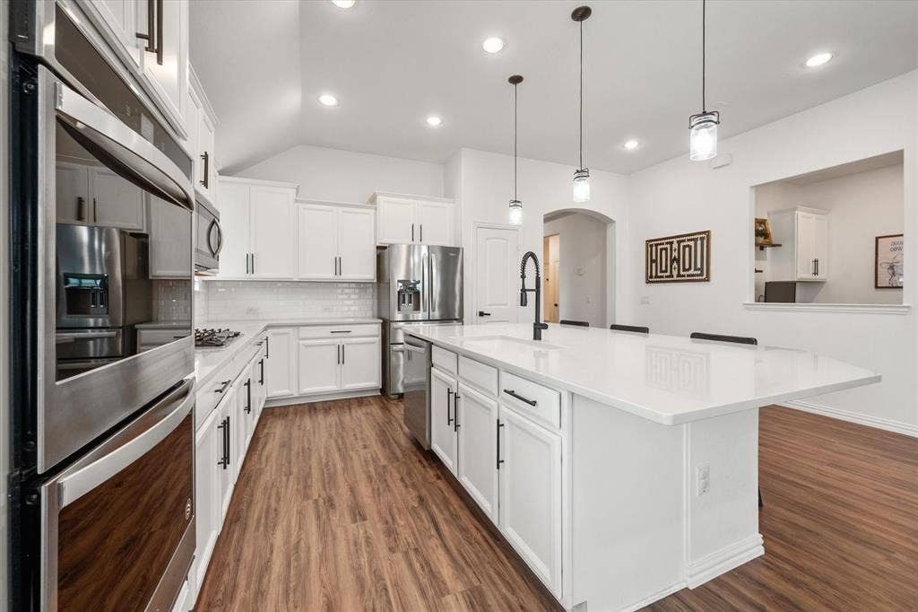 Kitchen with double ovens
