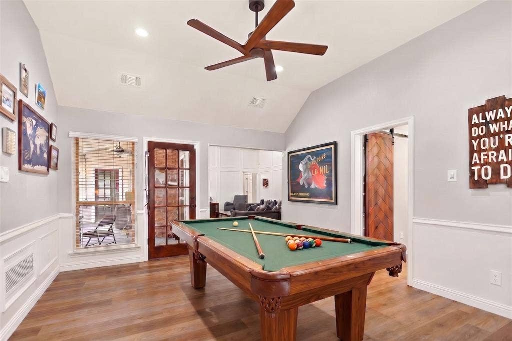1415 Horton Drive, Cedar Hill, TX 75104 Gameroom area is a great flex space- virtually staged pool table