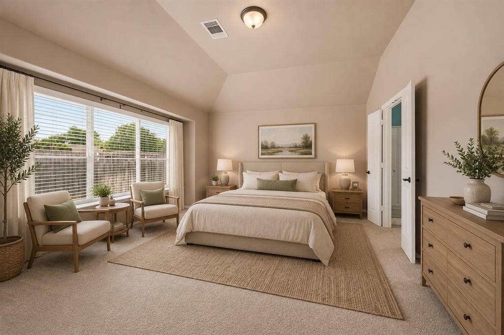 6532 Fairview Drive, Watauga, TX 76148 Virtually Staged Primary Bedroom Suite!