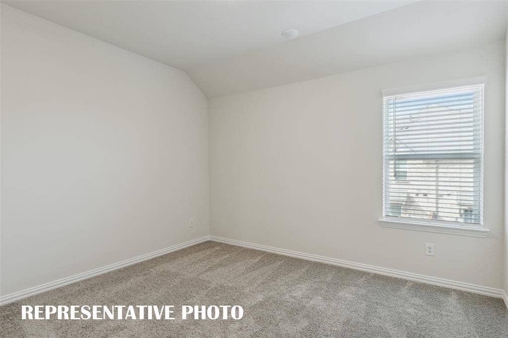 3725 Pierce Lane, Grand Prairie, TX 75052 One of two nicely sized secondary bedrooms in our Finley floor plan. REPRESENTATIVE PHOTO